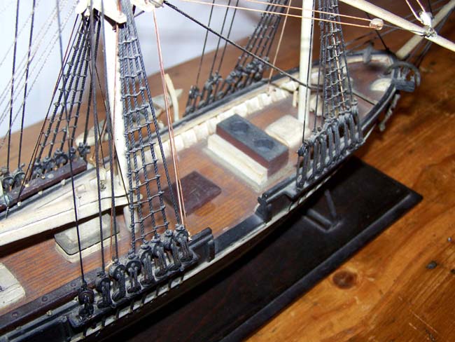 An exceptionally well made 19th century Sailor-made model of a Whale Ship circa 1870 — image 4